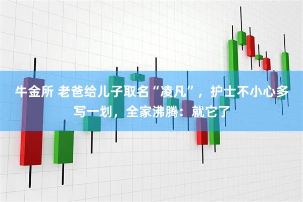 牛金所 老爸给儿子取名“凌凡”，护士不小心多写一划，全家沸腾：就它了